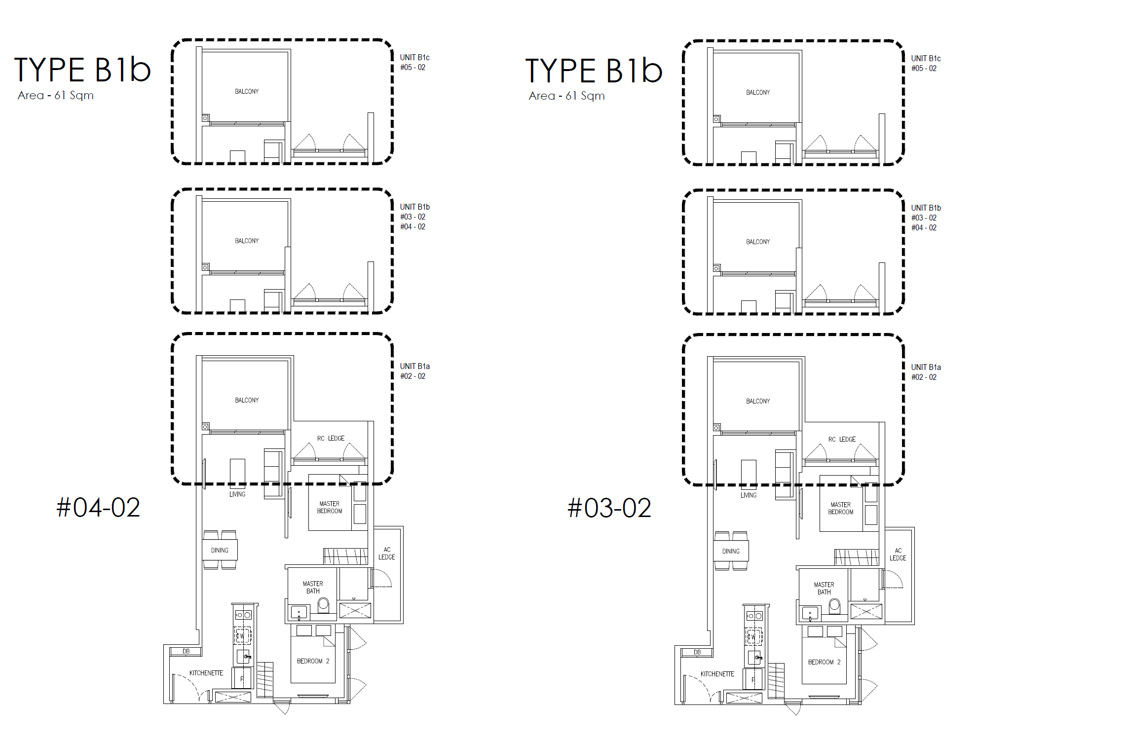 Mattar Residences 1 Bedroom Floor Plan 5