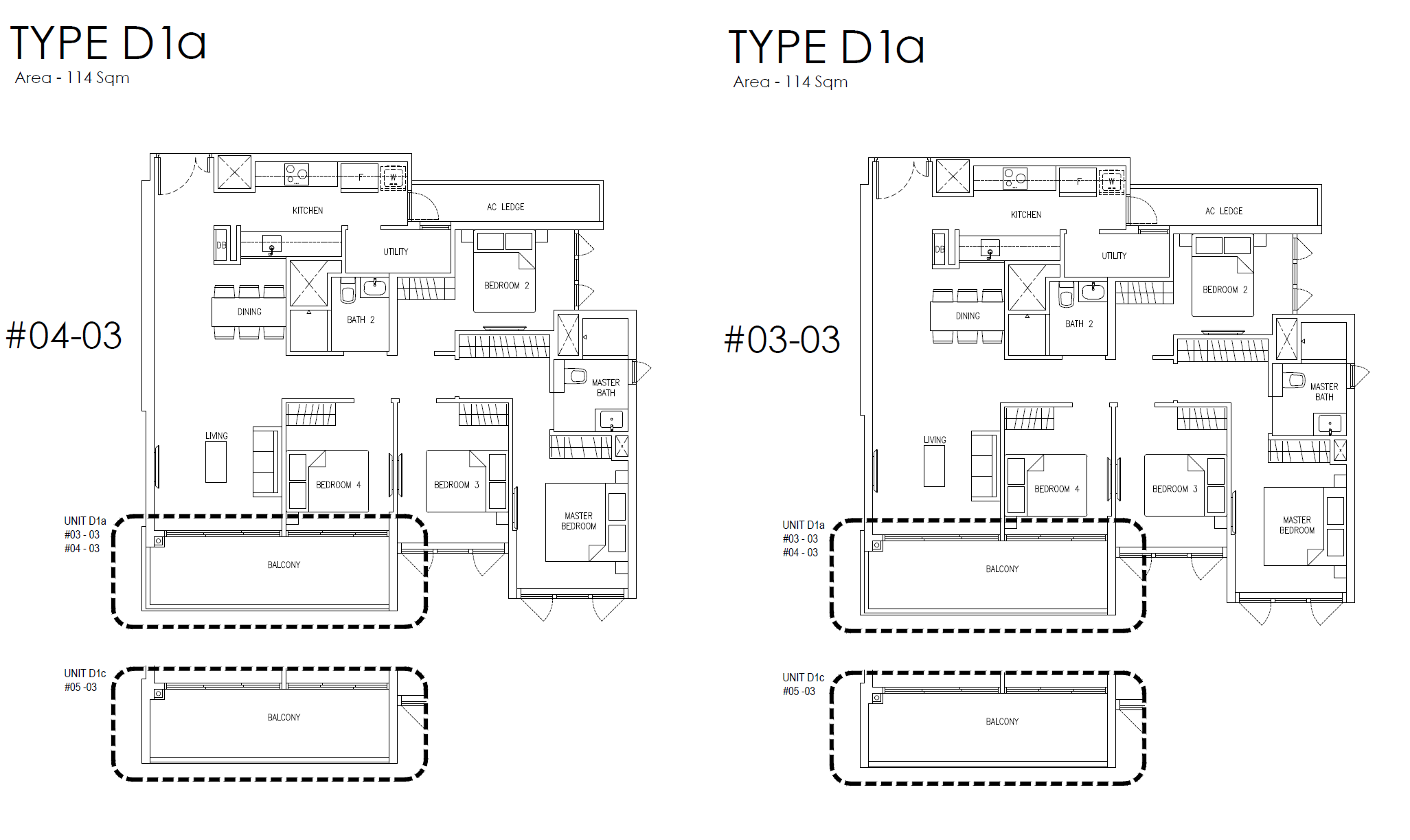 Mattar Residences 1 Bedroom Floor Plan 9